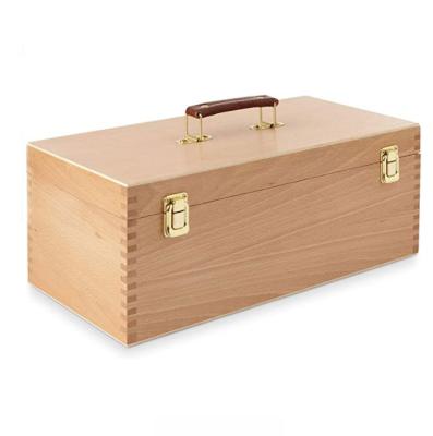 China China High Quality Customized Portable Wooden Wine Box Wooden Wine Box for sale