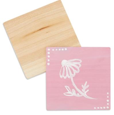 China Sustainable High Quality Wooden Coasters Customized Practical Wooden Drink Coasters for sale