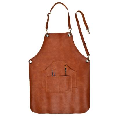 China ShangMeiYuan Factory Carpenter Apron Chef Blacksmith Leather Aprons for Tidying Up/Storage for sale