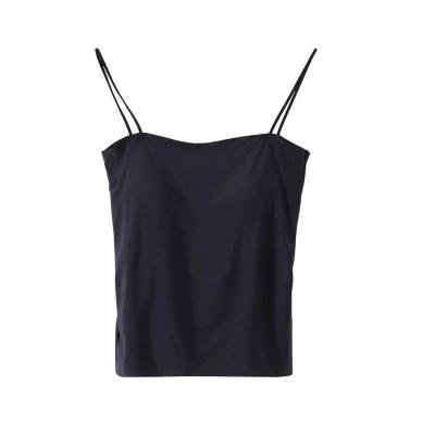 China Summer viable sexy women solid tanks vest crop top summer sleeveless women sexy slim camisole bra protection for sale