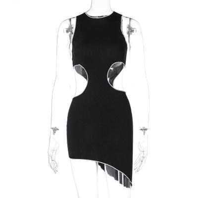 China New Waist Vest Breathable Sleeveless Cutout Dress Formal Casual Skirts For Ladies Latest Design for sale