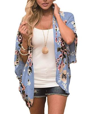 China 2021 QUICK DRY New Summer Women's Spring and Beach Wind Print Sunscreen Shirt Kimono Shawl Sunscreen QUICK DRY Overalls for sale