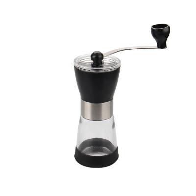 China Car Hot Design Coffee Grinder Portable Manual Glass Espresso Coffee Grinder Ceramic Burr Grinder for sale