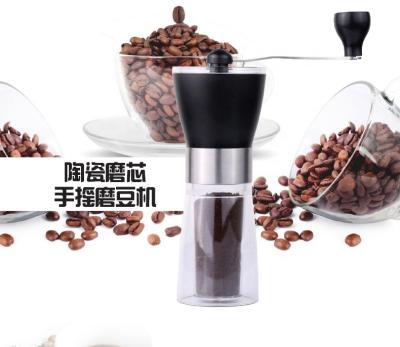 China 2022 Fashionable Newest High Quality Portable Plastic Manual Coffee Grinder Hand Making Coffee Bean Grinder for sale