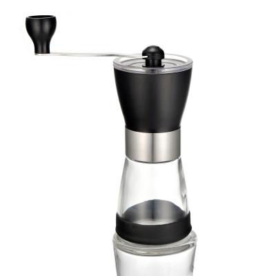 China Amazon Coffee Mill Portable Manual Hot Selling Fashionable Glass Coffee Grinder for sale