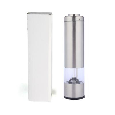 China Factory Supply Hots Sales Direct Electric Electric Pepper Mill Stainless Steel Pepper Grinder Fashionable Kitchen Pepper Mill for sale