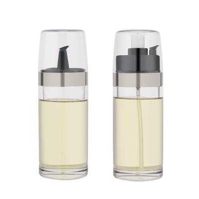 China New Design Hotel Cooking Plastic Dispenser Sprayer Bottle Kitchen 2 in 1 Oil Spray and Pour Bottle for sale