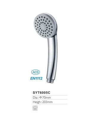 China Without Diverter One Function Rainfall Shower Head Hand Shower ABS Plastic Chrome Plated for sale