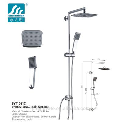 China With New Diverter Style Bathroom Rainfall Showe Faucet/Shower Column/Shower Set for sale