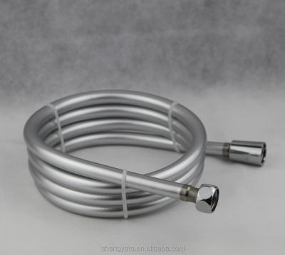 China Without Turnout S-15 PVC Silver Flexible Shower Hose For Bath for sale