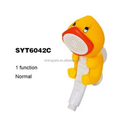 China Thermostatic Faucets SYT-6042C Yellow Duck Shape Animal Baby Shower Head for sale