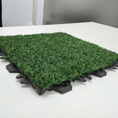 China Portable Artificial Grass Soccer Football Court Style Synthetic Turf Interlocking for sale