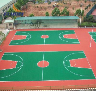 China Tennis Gym Mat Badminton Court Mat Used Acrylic Sports Flooring PU Paint for sale