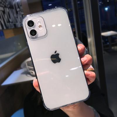 China New Color Shockproof TPU Transparent Case For iPhone 12 mini 11 pro X XR XS Max Max Protection Se 2022 Fashion Camera Shell for sale