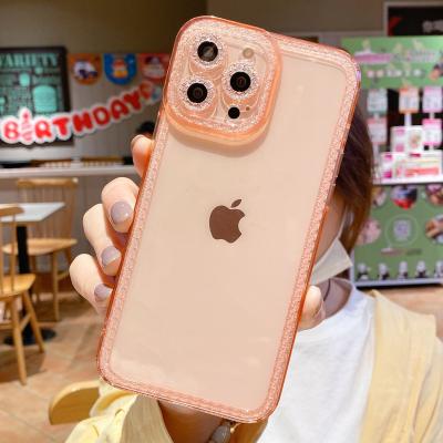 China Candy Color Shockproof TPU Phone Case For iPhone 13 12 11 pro XR Max X XS 8 Max Plus Se 2022 Clear Silicone Back Cover for sale