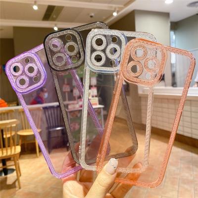 China 2022 Shockproof Transparent Candy Color Back Cover Silicone Shockproof Phone Case For iPhone 13 12 11 pro XR Max X XS 8 Max Plus Se for sale