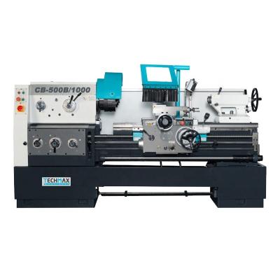 China Machinery Repair Shops CB 500B 710mm Gap Bed Lathe Machining Manual Metal Turning Mechanical Lathe Machine for sale