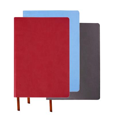 China Direct horizontal line A5 factory sales customization PU leather hardcover book notebook notebook work book for sale