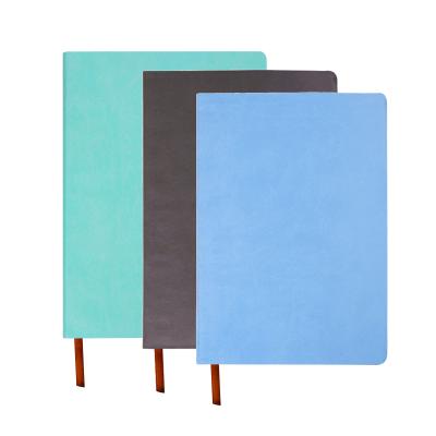 China Wholesale Soft Leather Thermal Adhesive Notepad Notebook B5 Single Hard Cover Book PU Surface Notebook for sale