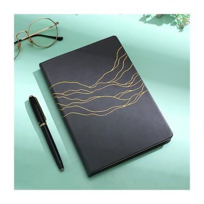 China Wholesale A5 Hardcover Writing Notebook Softcover Lined Diary The Custom Hot Stamping Journal Planner Notebook for sale