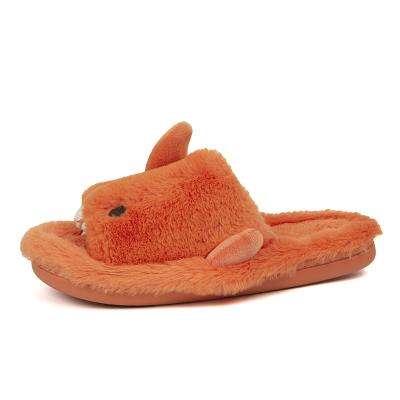 China Fashion Trend Faux Fur Shark Slippers Indoor And Outdoor Funny Cute Cartoon Sandals Lovely for sale