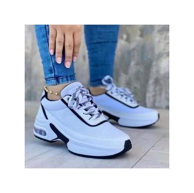 China New Fashion Trend Fashion Sneakers Women's Platform Flat Lace Up Sneakers Tennis Sports Shoes For Women for sale