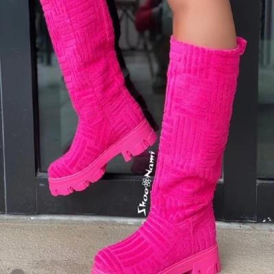 China New Fashion Boots 2022 Fashion Women's Fashion Trend Suede Boots Breathable And Soft Boots for sale