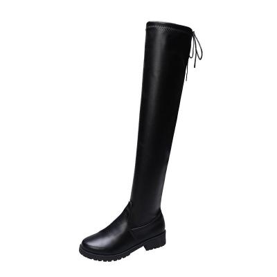 China 2022 fashion trend women boots winter over the knee high quality suede thigh high sexy ladies comfort long boot for sale