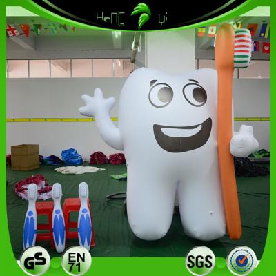 China Promotion Advertising 3D Design Inflatable Tooth Shape Balloon , PVC Inflatable Tooth for sale