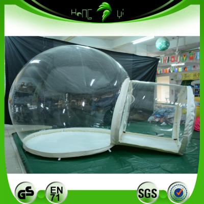 China Large Fire Retardant Hot Inflatable Transparent Clear PVC Dome Bubble Igloo Lawn Party Tent For Camping for sale