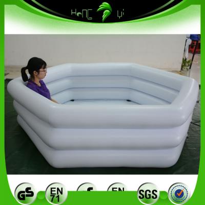 China Promotion PVC White Inflatable Bucket Water Floating Strong Baby Pool for sale