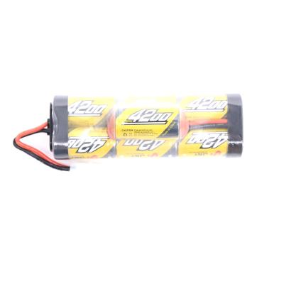 China Bump Type Toys 8.4V SC4200mAh Bump Type Nimh Battery Pack With Deans Connector For Remote Control Racing Car for sale