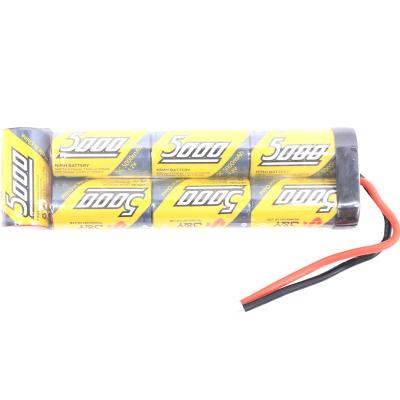 China Rechargeable 7.2v 5000mAh NiMh RC Toys Battery Packs for RC Cars, Electric Rc Monster Trucks, Traxxas with Tamiya Connectors for sale