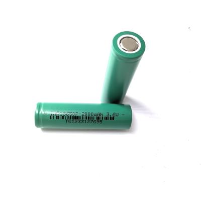 China Machine- the high discharge ratre 10C 18650 li-ion battery 2000mAh 3.6V for power tool for sale