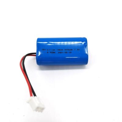 China Consumer Electronics 14500 Battery 14500 Battery 800mAh 7.4V Battery With Leads PCM With JST Connector for sale