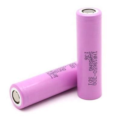 China High quality consumer electronics samsung18650 INR30Q 3000mAh 15A lithium battery for sale