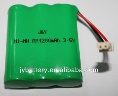 China Racing Toys J&Y Type 3.6V 1200mAh Ni-MH AA Size Rechargeable Batteries For Kid Toys, Adult Toys, Kids Toys for sale