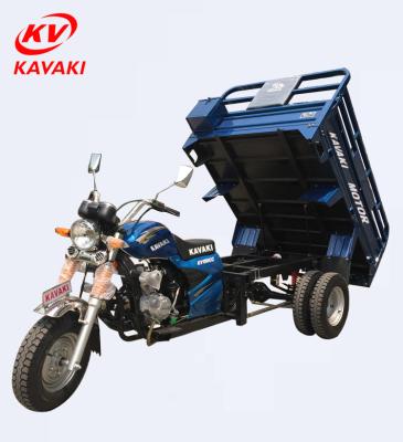 China KVAKI tricycle factory 150cc engine five wheel gasoline truck cargo tricycle for adults 800kg for sale