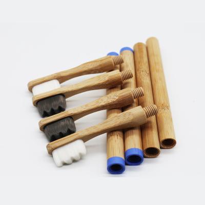 China 2022 Hot Sale Nano Charcoal Screw Interface BPA Free Replaceable Bamboo Toothbrush Head Bamboo Toothbrush for sale