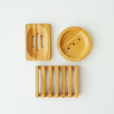 China Modern Environmental Customized Reusable Bamboo Soap Dish for sale