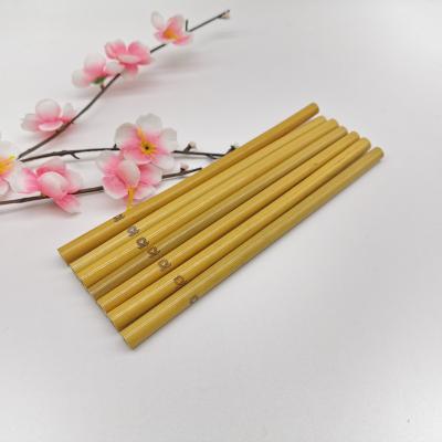 China Low MOQ Minimalist Custom Logo Natural Bamboo Straw for sale