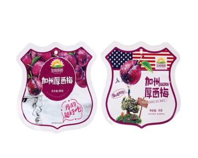 China Moisture Proof OEM Printed Food Grade Laminated Attractive Custom Shape Dried Fruit Snack Packaging Bag for sale