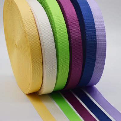 China Other Stock colored imitation nylon luggage backpack webbing web band for sale