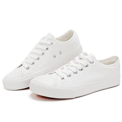 China New Arrivals Lightweight Classic PU Leather Casual Classic Leather Top Sneakers Comfy Sole White Shoes For Women for sale