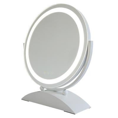 China Hot Selling Party 400 PCS LED Bathroom Lighted Desktop Mirror With Dimmer Glare LED Hollywood Mirror With Lights for sale