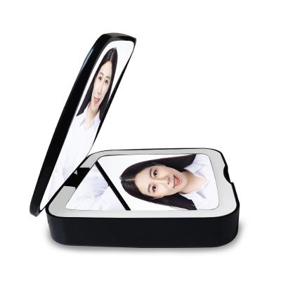 China New creative product support fast charging power bank mirror with LED light mode with rechargeable battery factory directly for sale