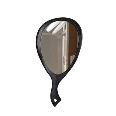 China Custom large handle mirror to make up beauty salon mirror for bathroom portable mirror for sale