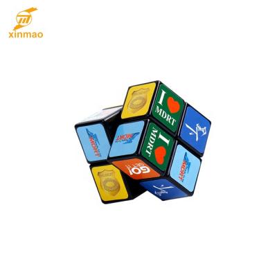 China Brand New Eco-friendly Arrival Kid's Toy 50mm Custom 2 Layer Puzzle Promotional Cube With ABS Plastic Material For Brain Exercise for sale