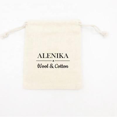 China Recyclable Custom Organic Cotton Pouch Organic Muslin Cotton Bread Bag Shoe Dust Bag for sale