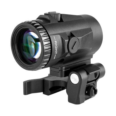 China Aluminium Alloy Tactical 3x Magnifier Scope Sight With Adjustable QD Flip to Side Mount For Red Dot Sights Hunting Laser Sight for sale